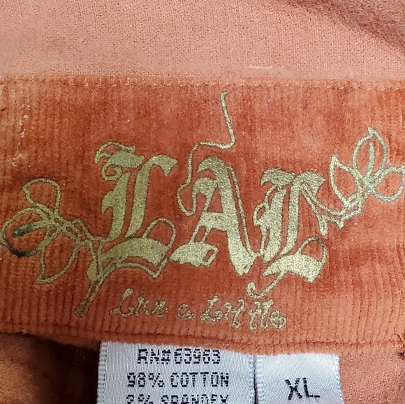 LAL Live A Little Corduroy Moto Jacket XL - Picture 7 of 8